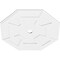 Ekena Millwork Logan Architectural Grade PVC Ceiling Medallion, 38"OD x 3"ID x 13 1/4"C x 1"P, One-Piece CMP38LG-03000 - alternate 4